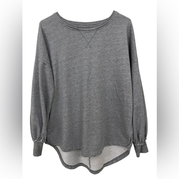 Cabana by Crown & Ivy | Women's Crew Neck Sweeper Sweatshirt | Gray | Size S | - Picture 1 of 5